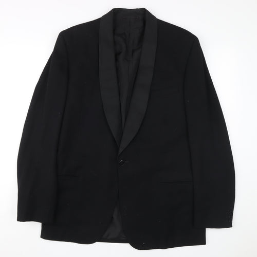 Atkinsons Men's Black Blazer, 40 Regular Shawl Lapel