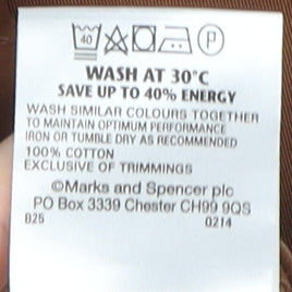 Marks and Spencer Men's Brown Chino Trousers 38