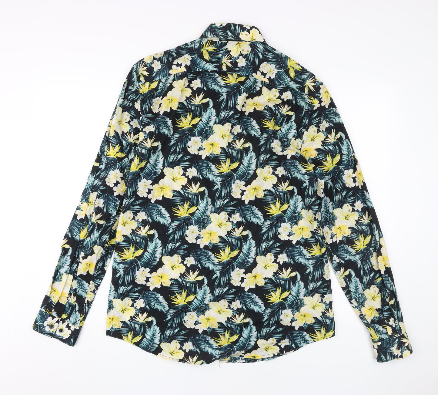 H&M Men's Multicoloured Hawaiian Floral Shirt M