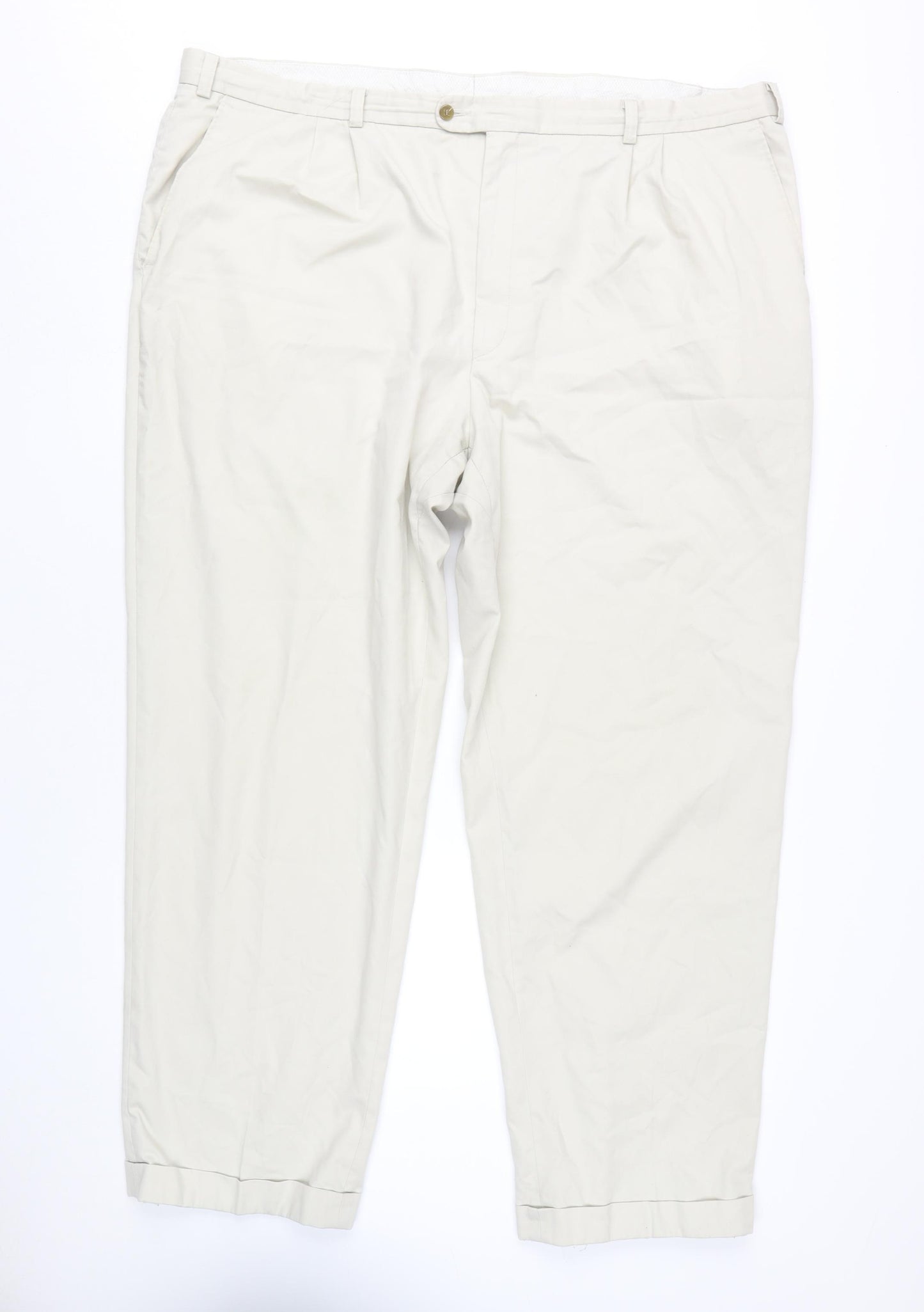 C&A Men's Beige Chino Trousers Size L