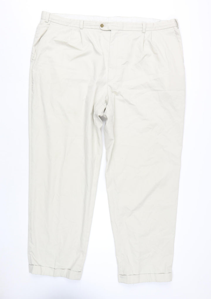 C&A Men's Beige Chino Trousers Size L