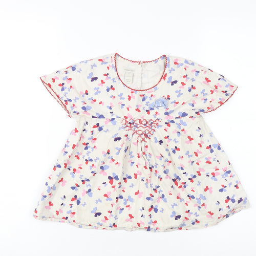 Monsoon Girls Multicoloured Floral Tunic Blouse 6-7 Years