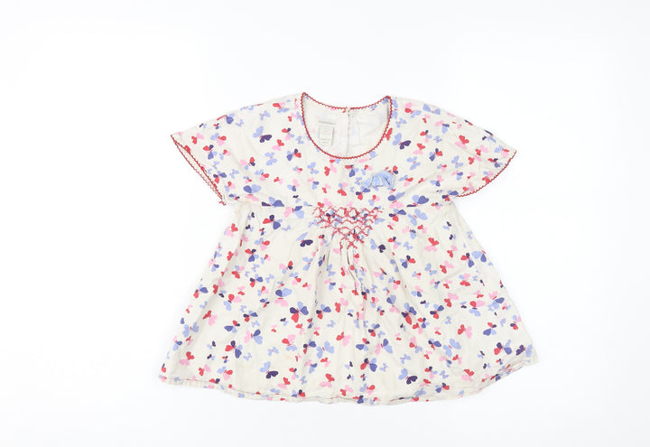 Monsoon Girls Multicoloured Floral Tunic Blouse 6-7 Years