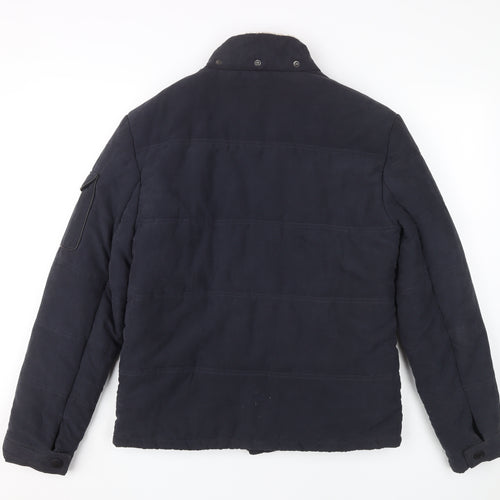 Koton Men’s Blue Puffer Jacket M Autumn-Winter