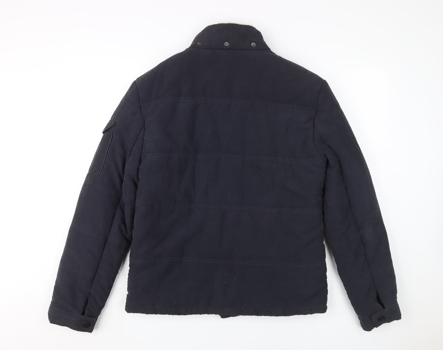 Koton Men’s Blue Puffer Jacket M Autumn-Winter