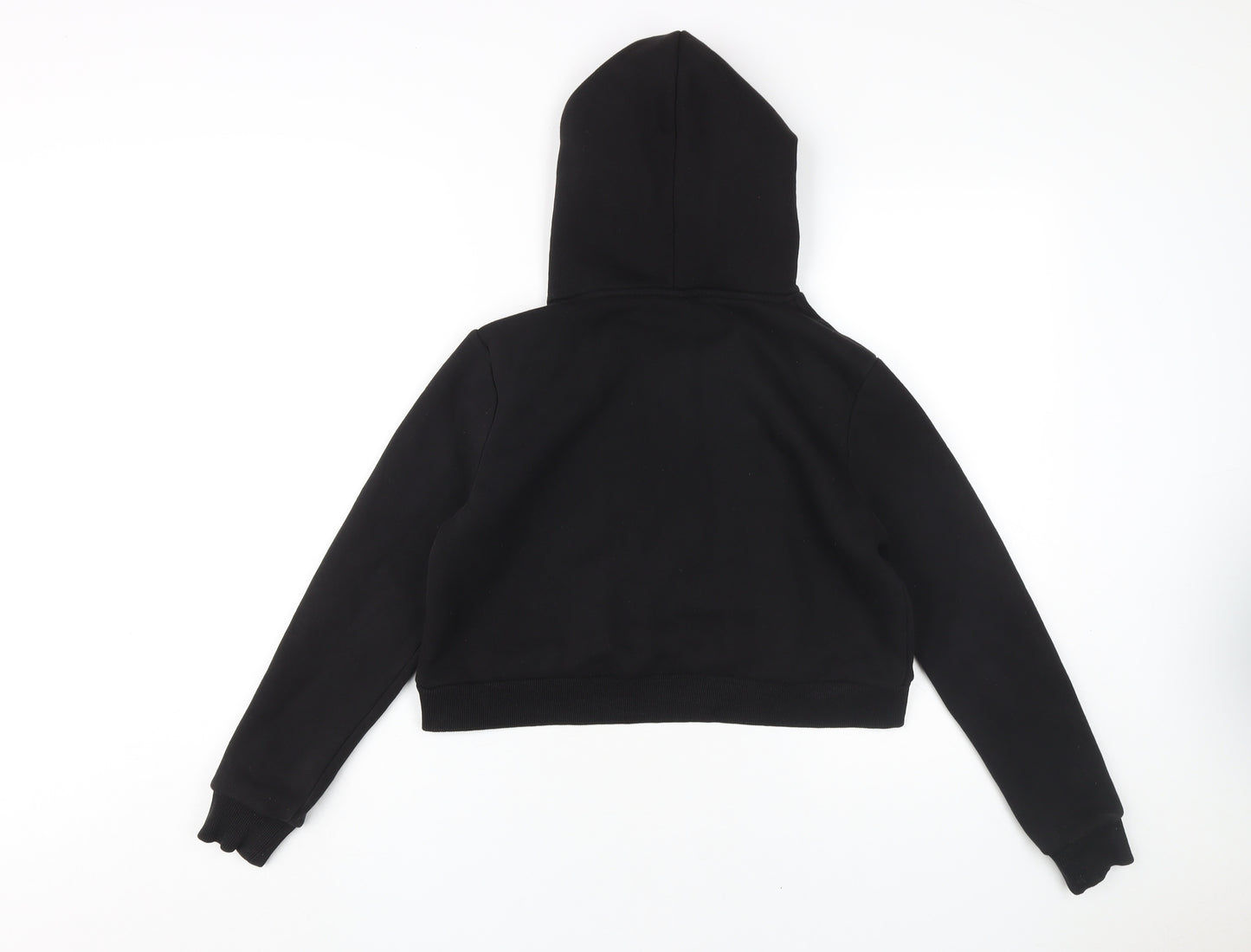 Hype Girls Black Pullover Hoodie, Logo Accents, 13 Years