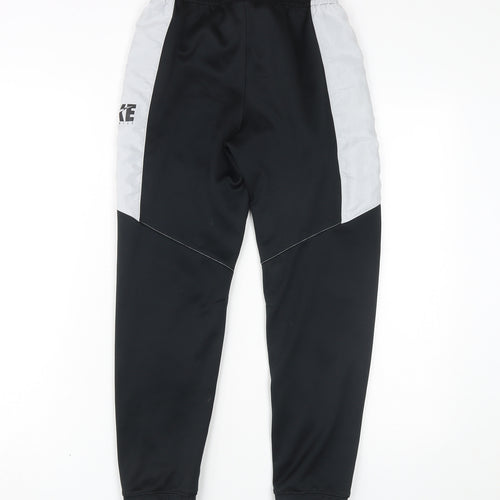Nike Boys Black Jogger Trousers - Size L, Elastic Waist, Pockets