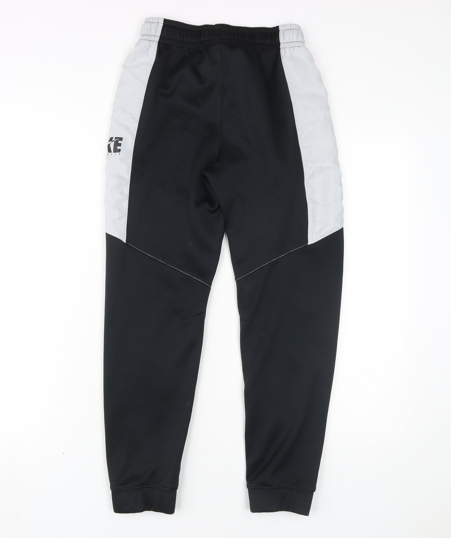 Nike Boys Black Jogger Trousers - Size L, Elastic Waist, Pockets
