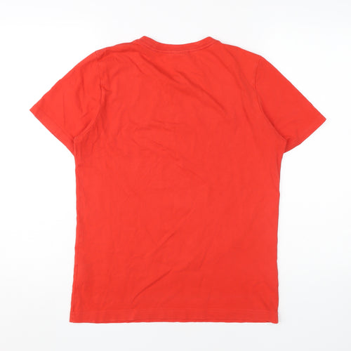 Puma Men's Red XS T-Shirt, Crew Neck, Cotton