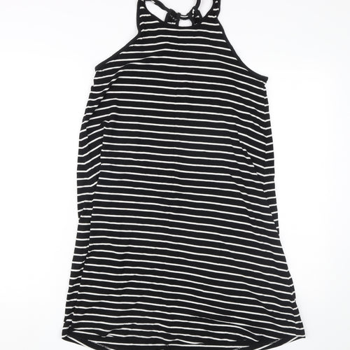 GAP Women's Black Striped Tank Dress, Size S