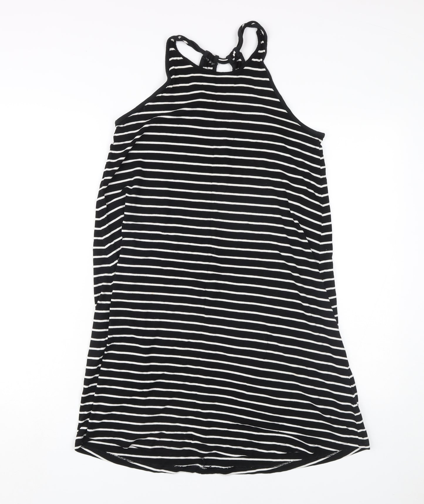 GAP Women's Black Striped Tank Dress, Size S