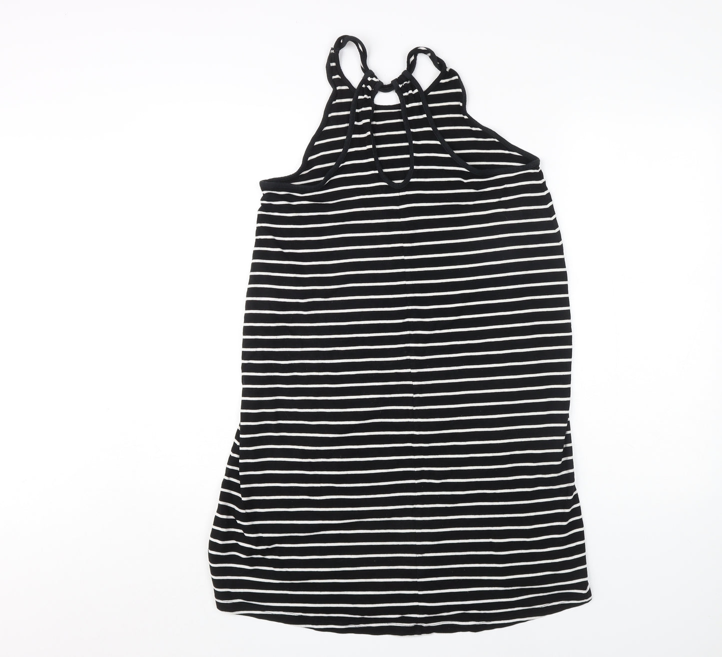 GAP Women's Black Striped Tank Dress, Size S