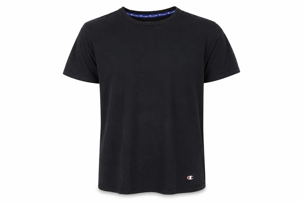 Champion Men's Black Cotton Short Sleeve T-Shirt M