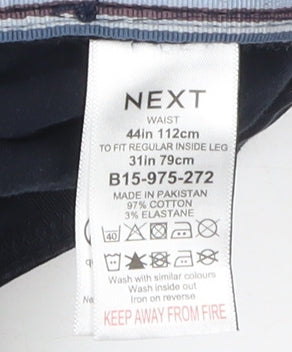 Next Men's Black Chino Trousers Size 44