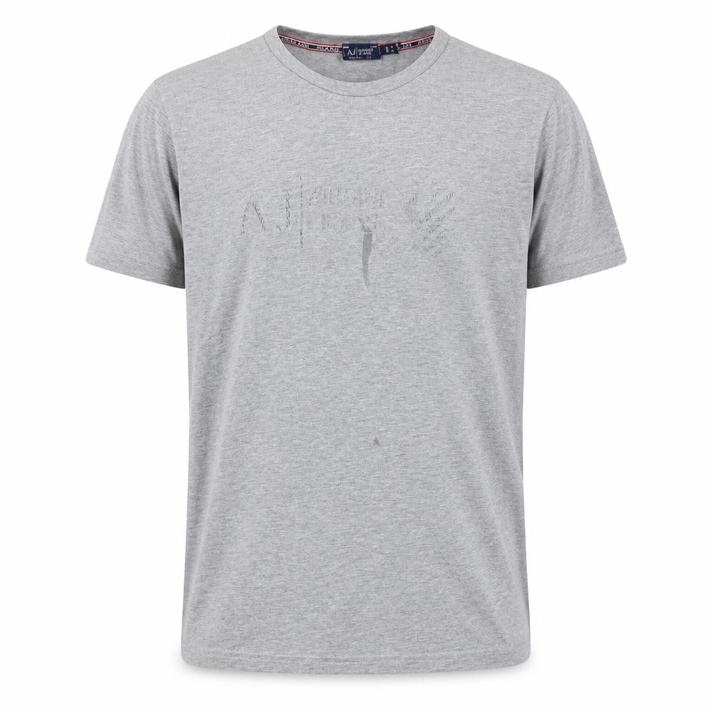 Armani Jeans Men's Grey M T-Shirt, Cotton Blend, Crew Neck