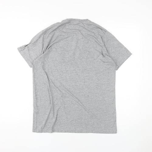 Armani Jeans Men's Grey M T-Shirt, Cotton Blend, Crew Neck
