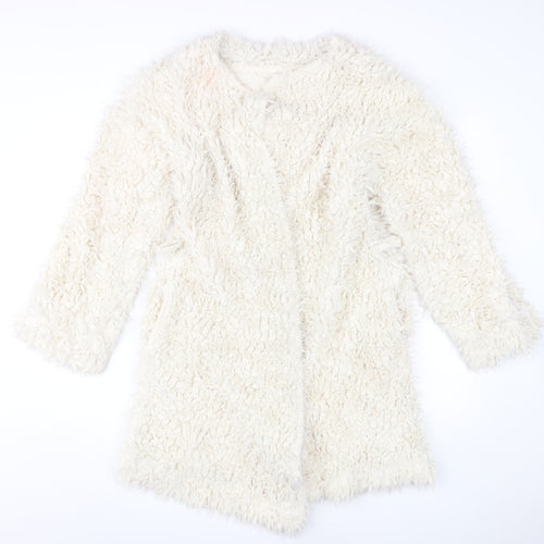 Marks and Spencer Women's Ivory Faux Fur Coat