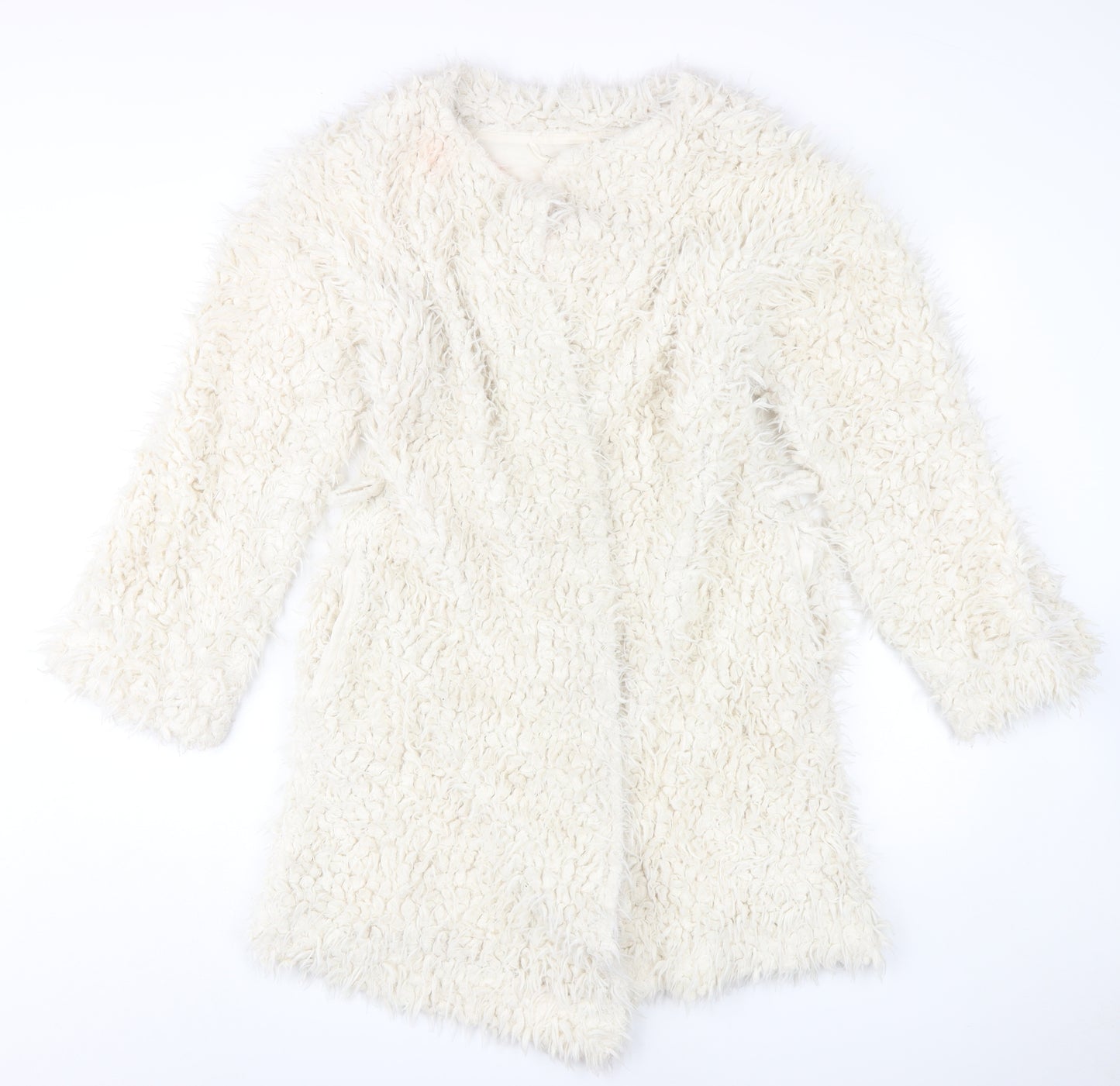Marks and Spencer Women's Ivory Faux Fur Coat