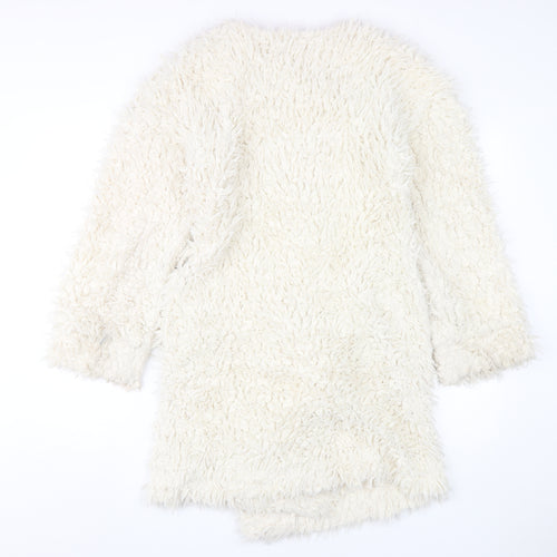 Marks and Spencer Women's Ivory Faux Fur Coat