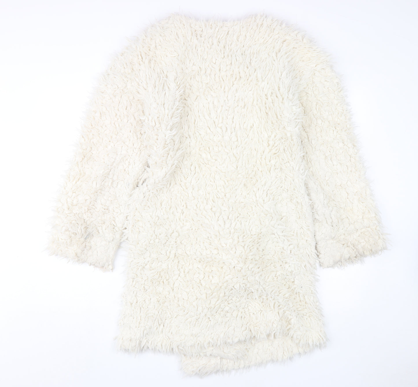 Marks and Spencer Women's Ivory Faux Fur Coat