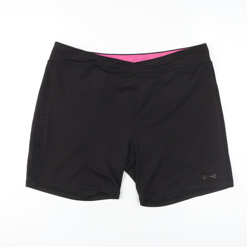 USA Pro Women's Black Athletic Shorts Size 16