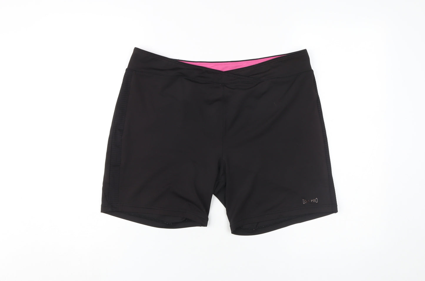 USA Pro Women's Black Athletic Shorts Size 16