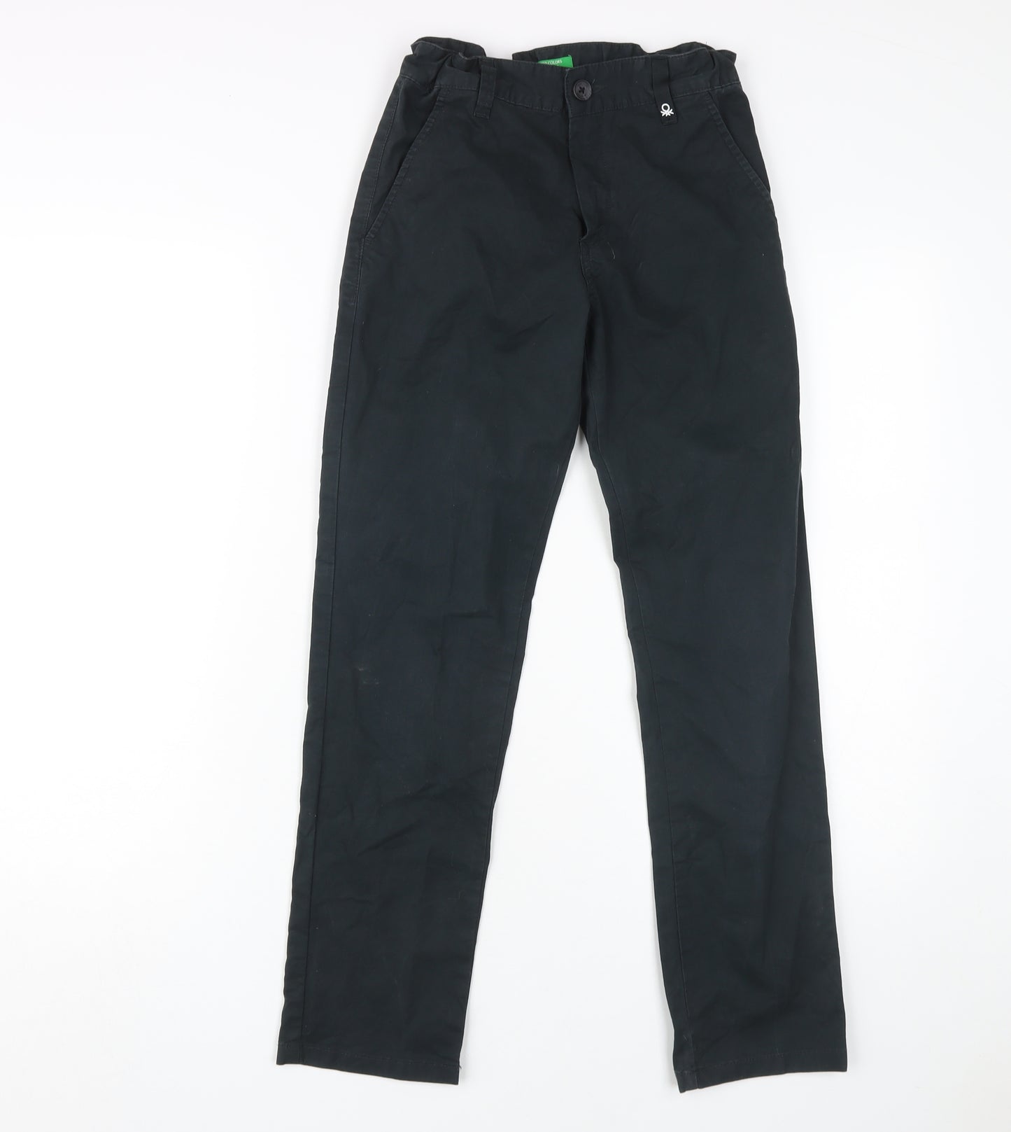 United Colors of Benetton Boys Black XL Chino Trousers
