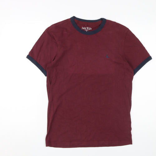 Jack Wills Men's XS Red Classic Fit T-Shirt