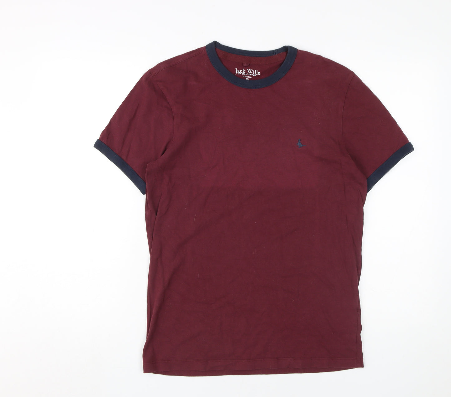 Jack Wills Men's XS Red Classic Fit T-Shirt
