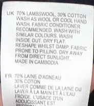 White Stuff Men's Blue Striped Pullover Jumper - Medium