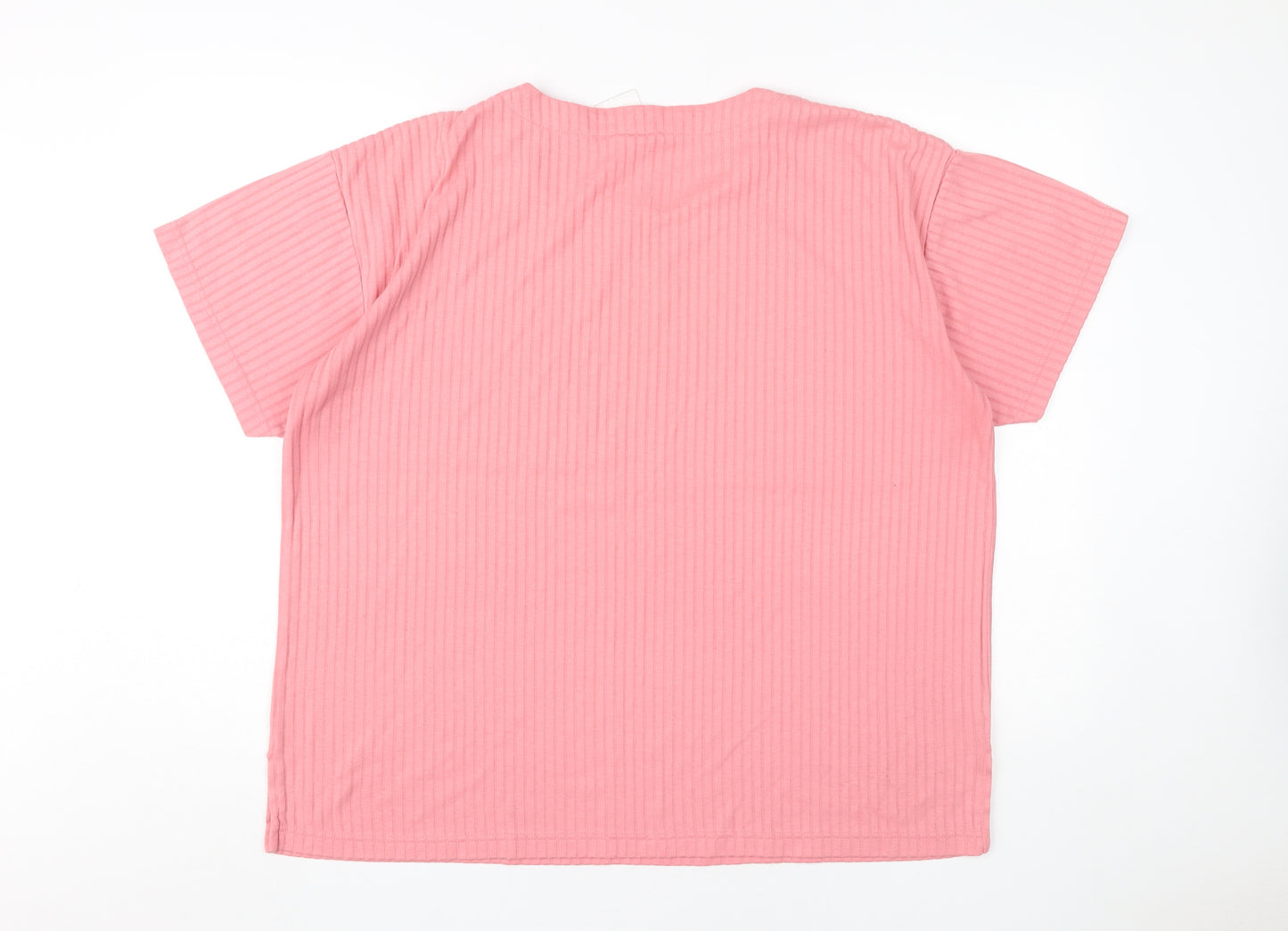 Leisure Women's Pink Basic T-Shirt Size 20