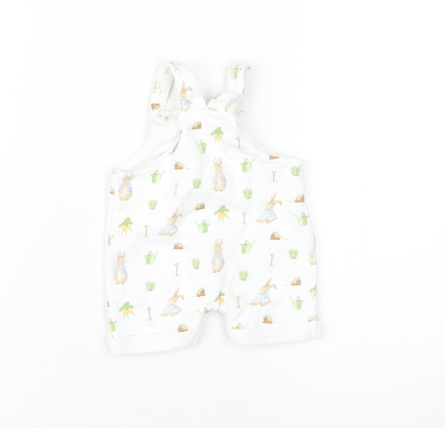 Peter Rabbit Baby Romper Unisex 3-6 Months White Cotton
