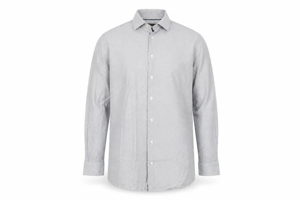 W Collection Men's White Slim Fit Dress Shirt 42