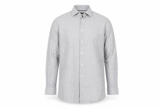 Front view of W Collection Men's White Slim Fit Dress Shirt 42