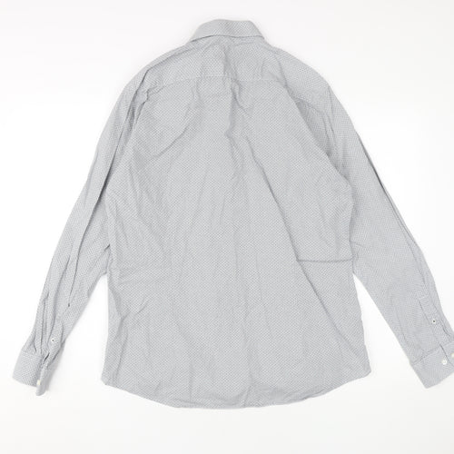 W Collection Men's White Slim Fit Dress Shirt 42