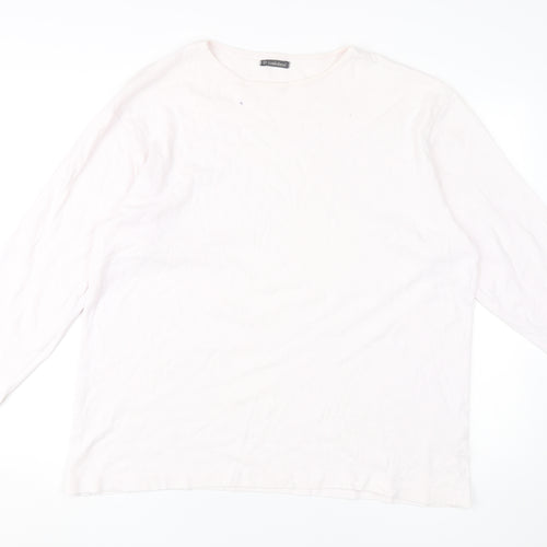 Hawkshead Women's White Basic T-Shirt, L, All Seasons