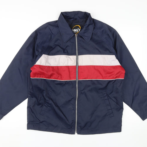 The Only Clothes Co Boys Blue Colourblock Jacket 12 Years