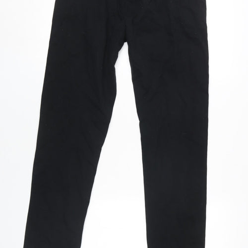 Next Boys Black Slim Trousers, Size 16 Years, Cotton Blend