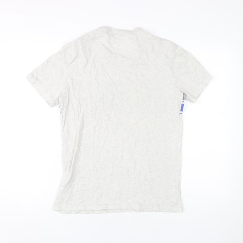 GAP Men's White XS Striped Cotton T-Shirt
