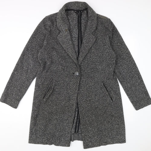 Next Women's Grey Mid-Length Coat Size 14