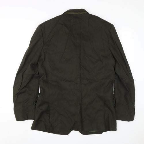 Gianni Versace Men's Green Blazer 48 Italian Wool Vintage