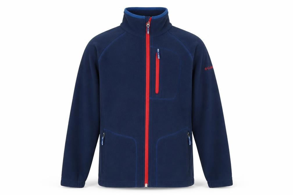 Columbia Boys Blue Fleece Jacket - Large, Full Zip, Casual Wear