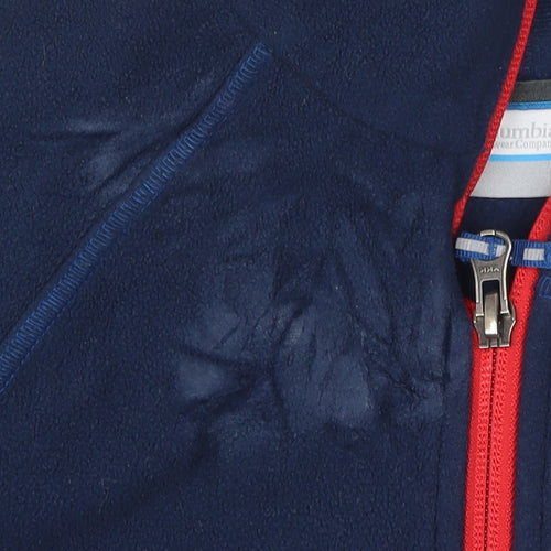 Columbia Boys Blue Fleece Jacket - Large, Full Zip, Casual Wear