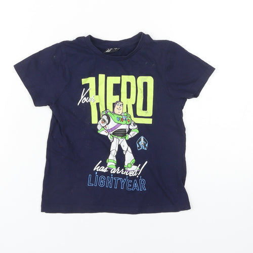 Disney Boys Blue Buzz Lightyear T-Shirt 4-5 Years