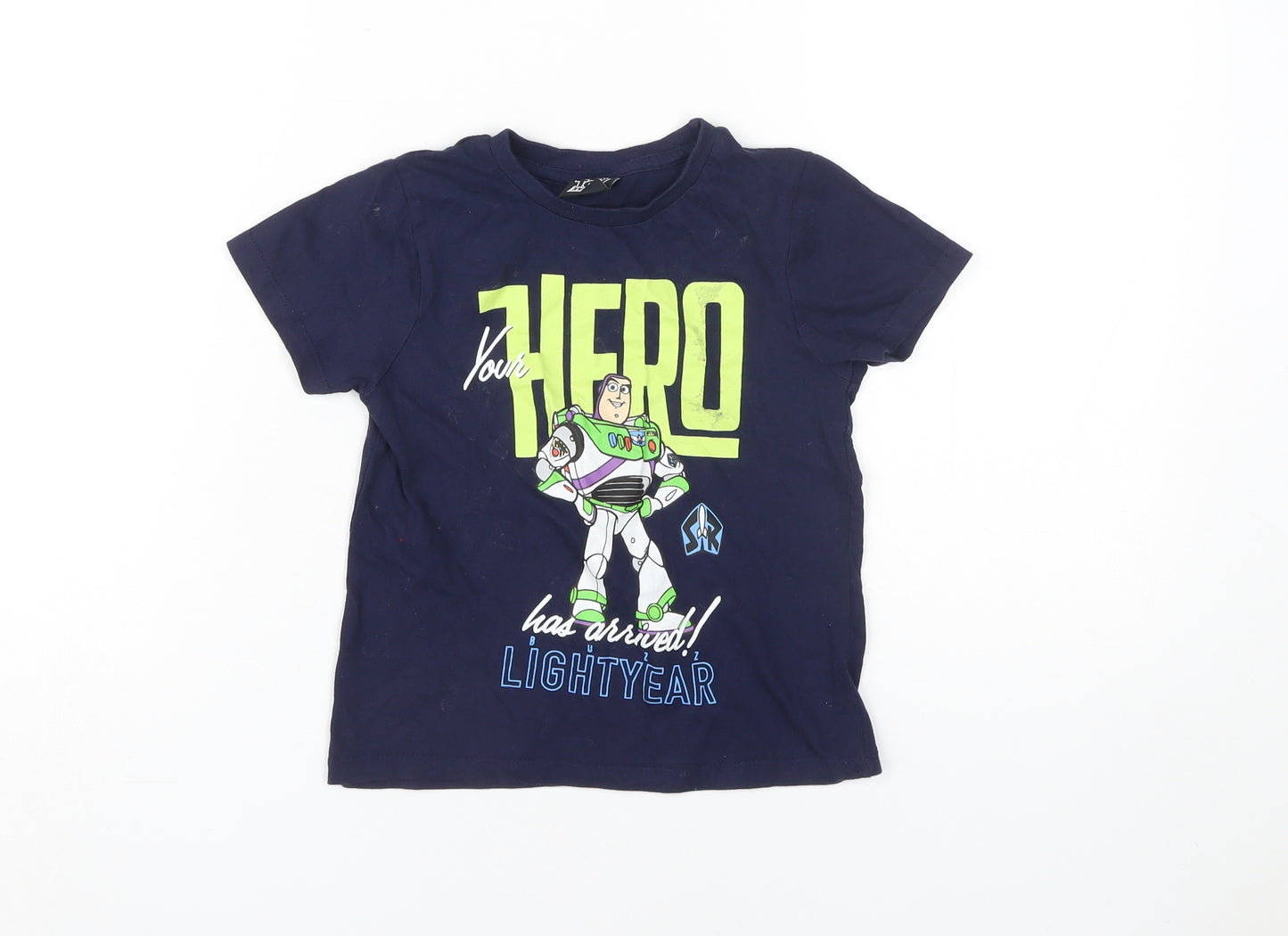 Disney Boys Blue Buzz Lightyear T-Shirt 4-5 Years