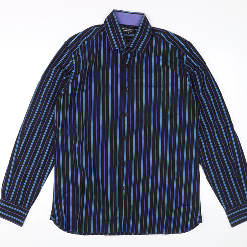 Marks and Spencer Men's Multicoloured Striped Shirt