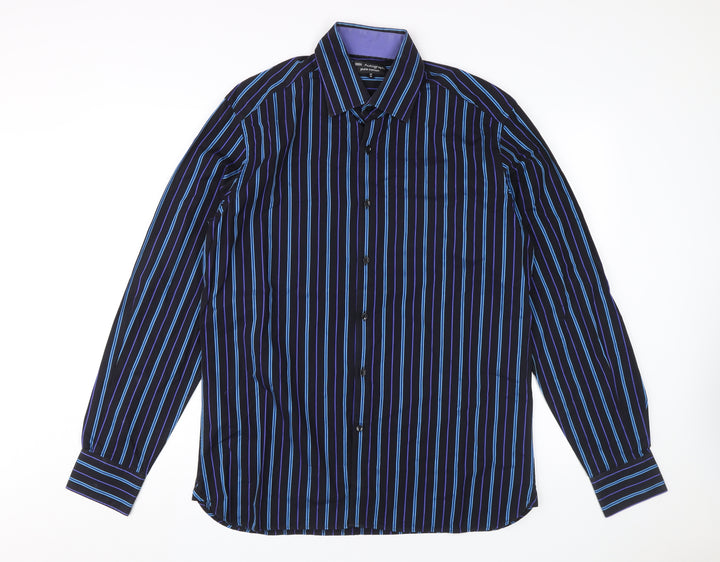 Marks and Spencer Men's Multicoloured Striped Shirt