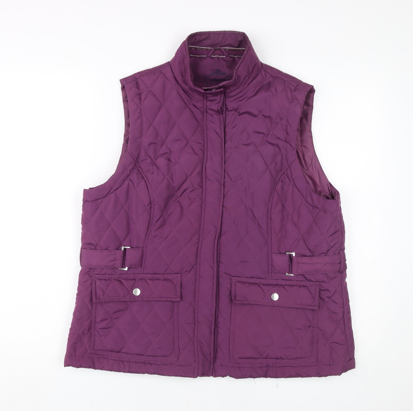 Dash Women's Purple Quilted Waistcoat, Size 18, Casual