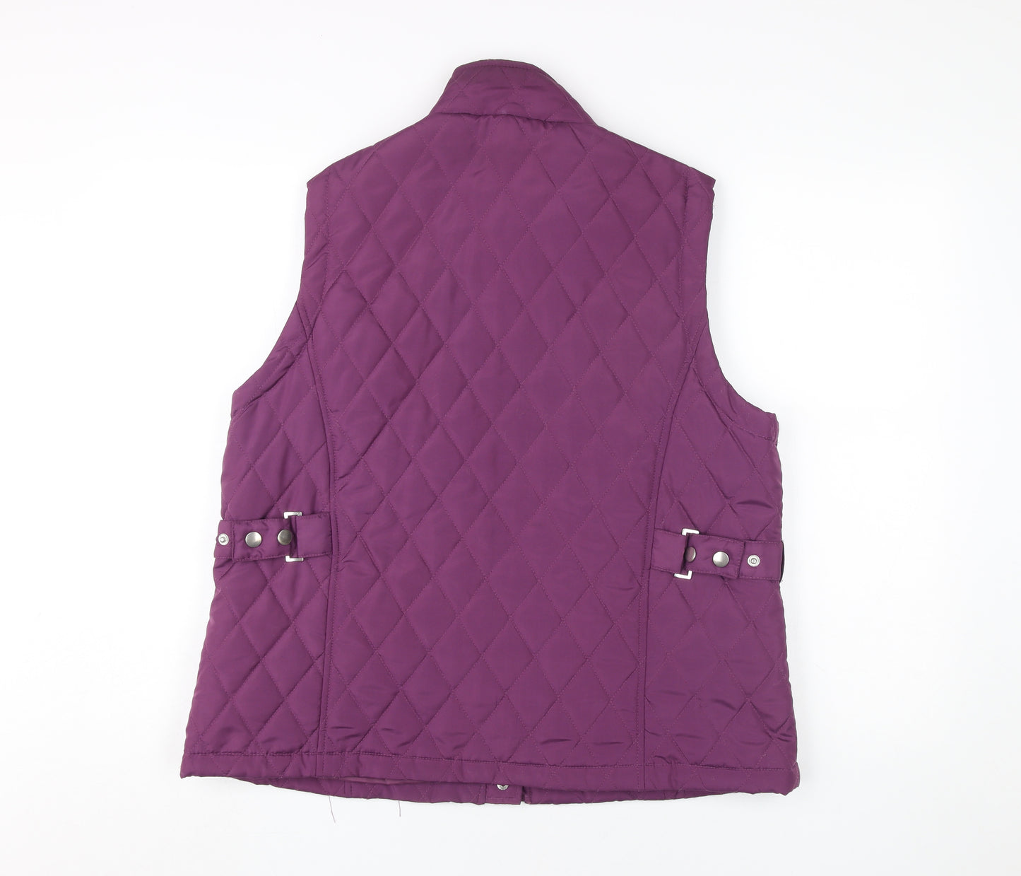 Dash Women's Purple Quilted Waistcoat, Size 18, Casual