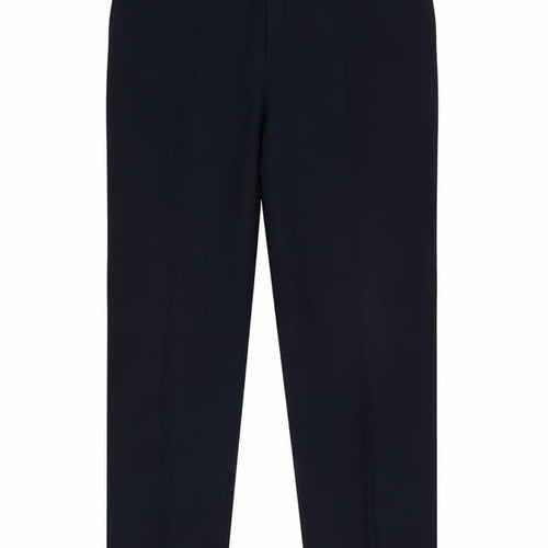 EWM Men's Black Dress Pants - Size 44, Straight Fit